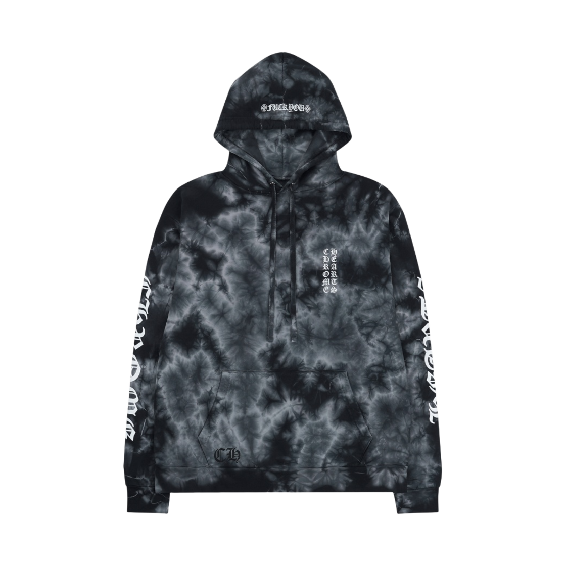 크롬하츠 홀스슈 타이다이 후드 블랙