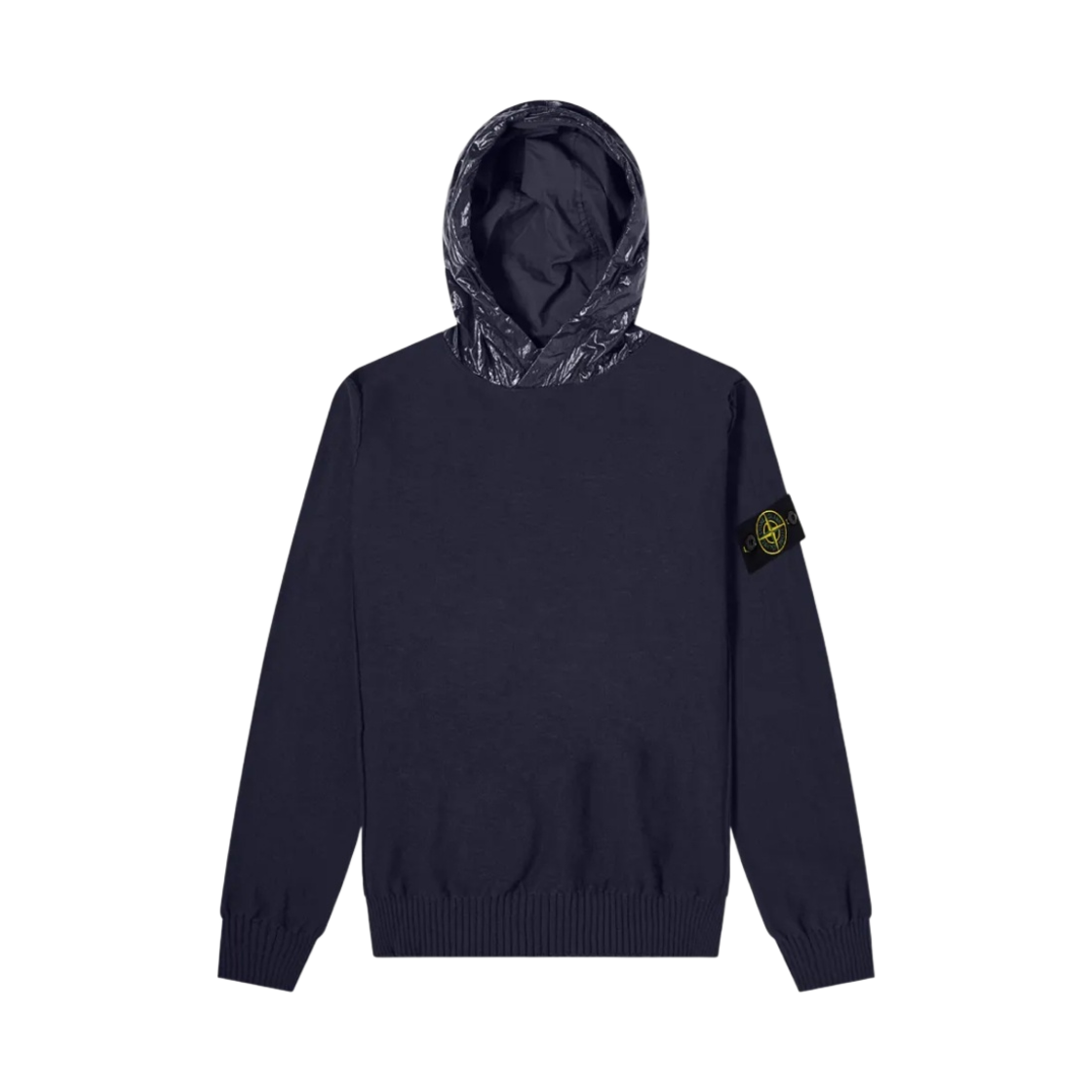 스톤 아일랜드 545B0 가먼트 다이드 니트 후드 네이비 블루 - 21SS(Stone Island 545B0 Garment Dyed Hooded Knit Navy Blue - 21SS) - 1