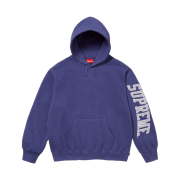Supreme Sleeve Arc Hooded Sweatshirt Washed Navy - 23FW