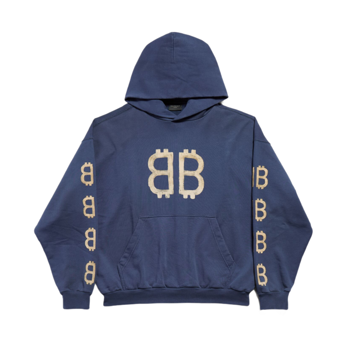 발렌시아가 크립토 후드 미디움 핏 블루 | Balenciaga | KREAM