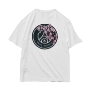Paris Saint-Germain Emblem Print T-Shirt Sakura White