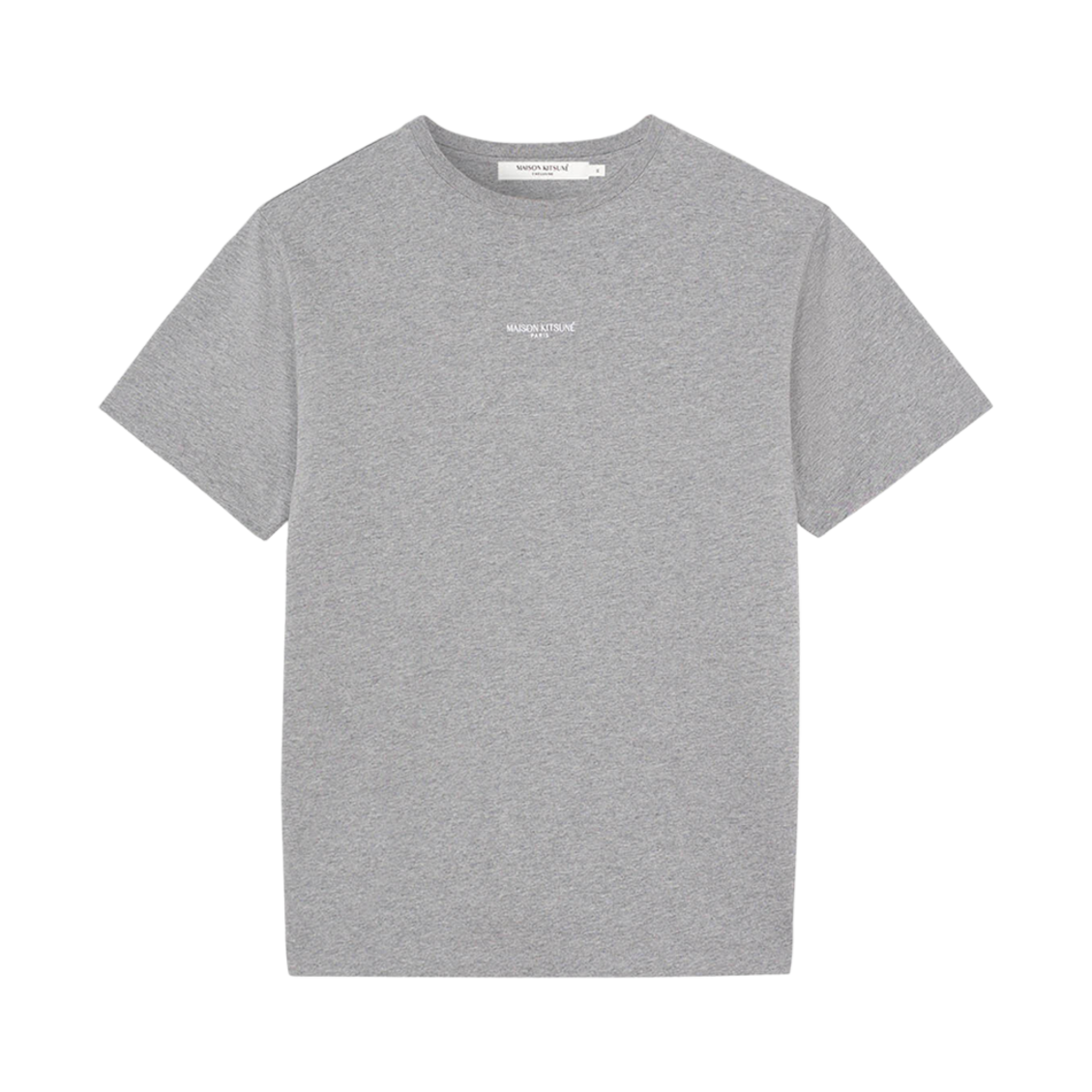 KM00112KJ0035-H150 Maison Kitsune Embroidered Relaxed T-Shirt Grey Melange