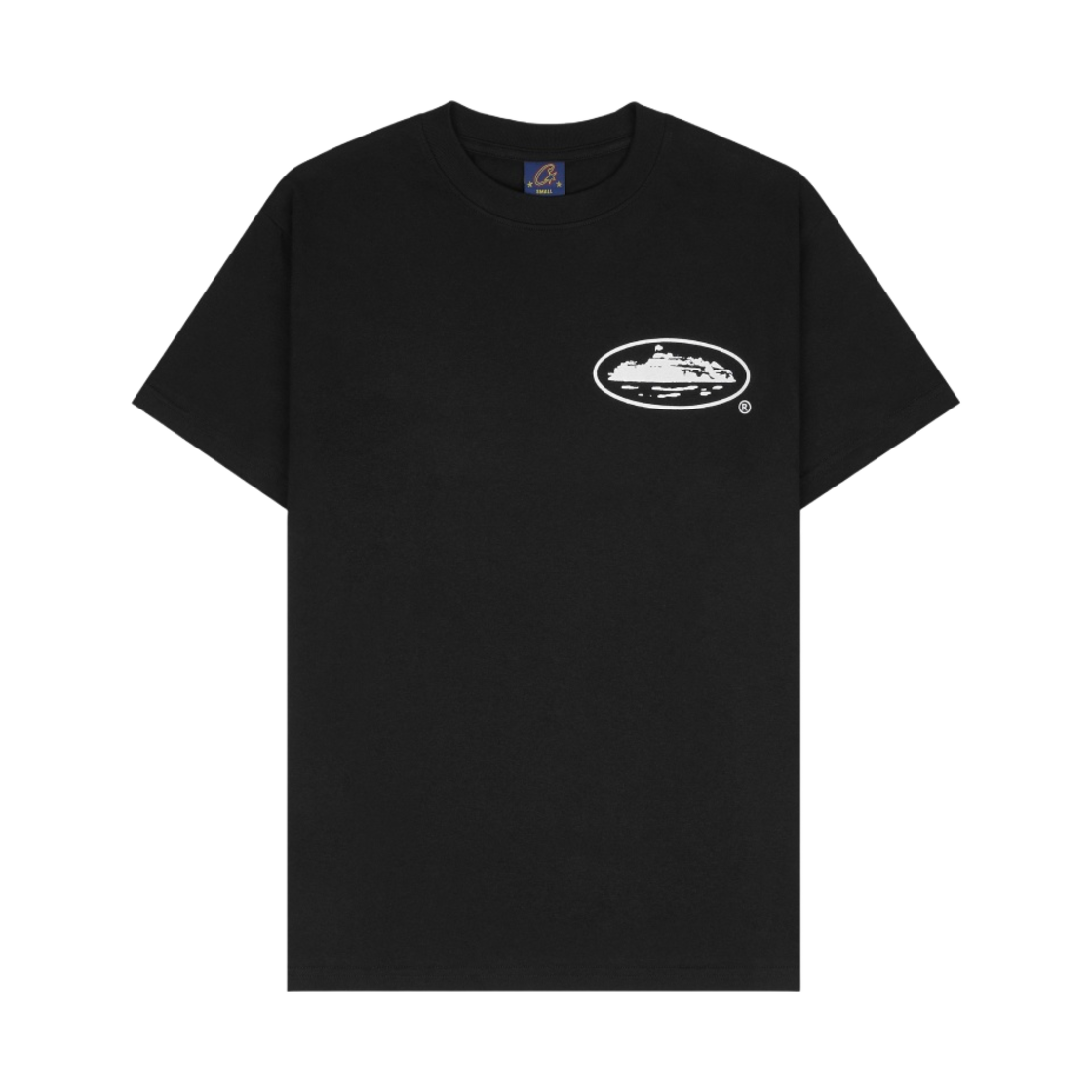 코르테이즈 OG 아일랜드 로고 티셔츠 뉴 블랭크 블랙(Corteiz OG Island Logo T-Shirt New Blank Black)