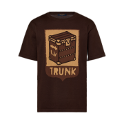 Louis Vuitton Short Sleeved Cotton Intarsia Crewneck Sienna