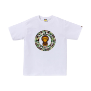 BAPE ABC Camo Milo Busy Works T-Shirt White Green