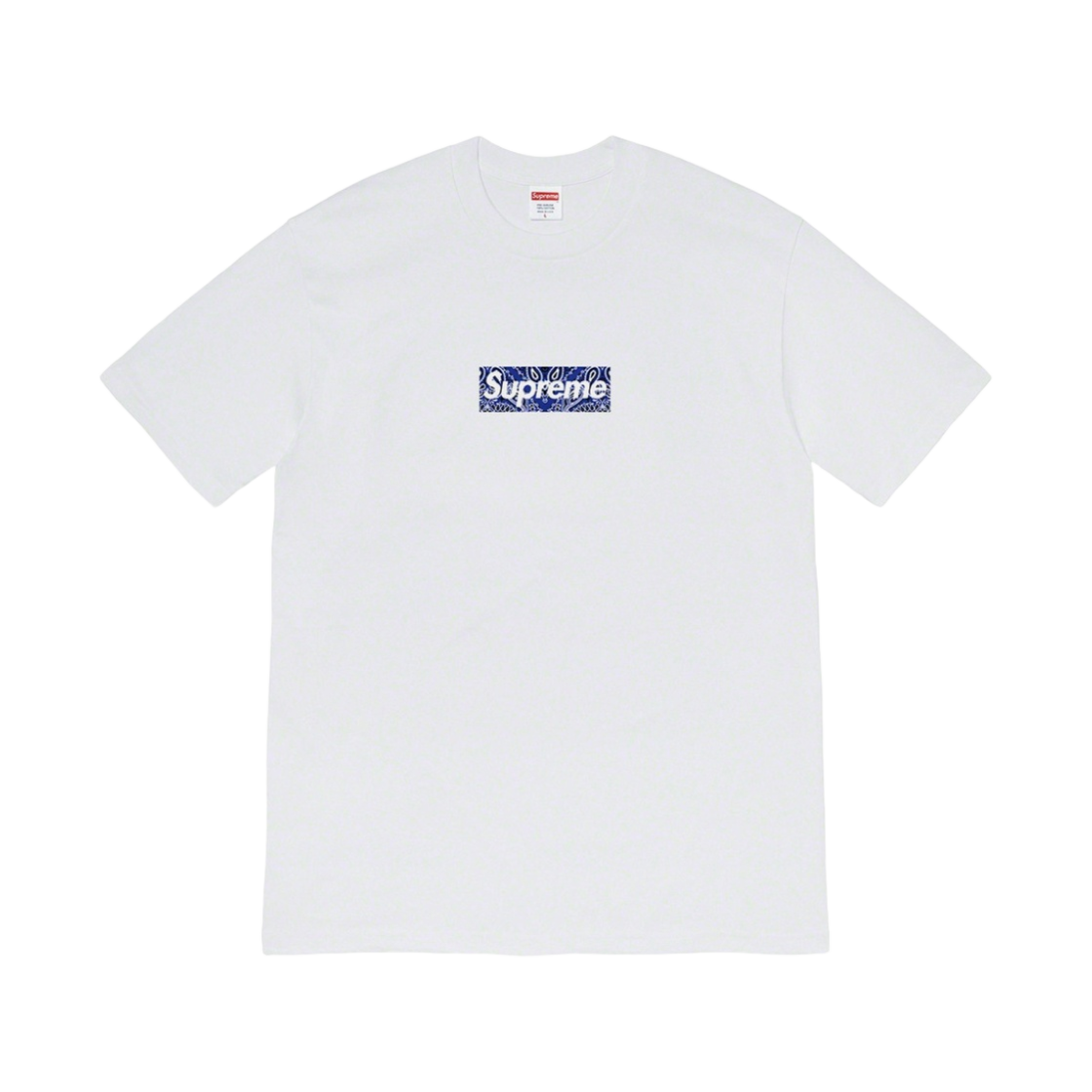 슈프림 반다나 박스로고 티셔츠 화이트 - 19FW(Supreme Bandana Box Logo T-Shirt White - 19FW)