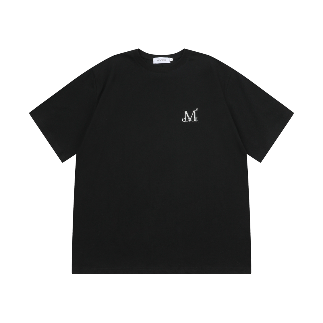 무센트 커트 메탈 로고 시그니처 반팔티 블랙(MUCENT Kurt Metal Logo Signature Half T Black) - 1