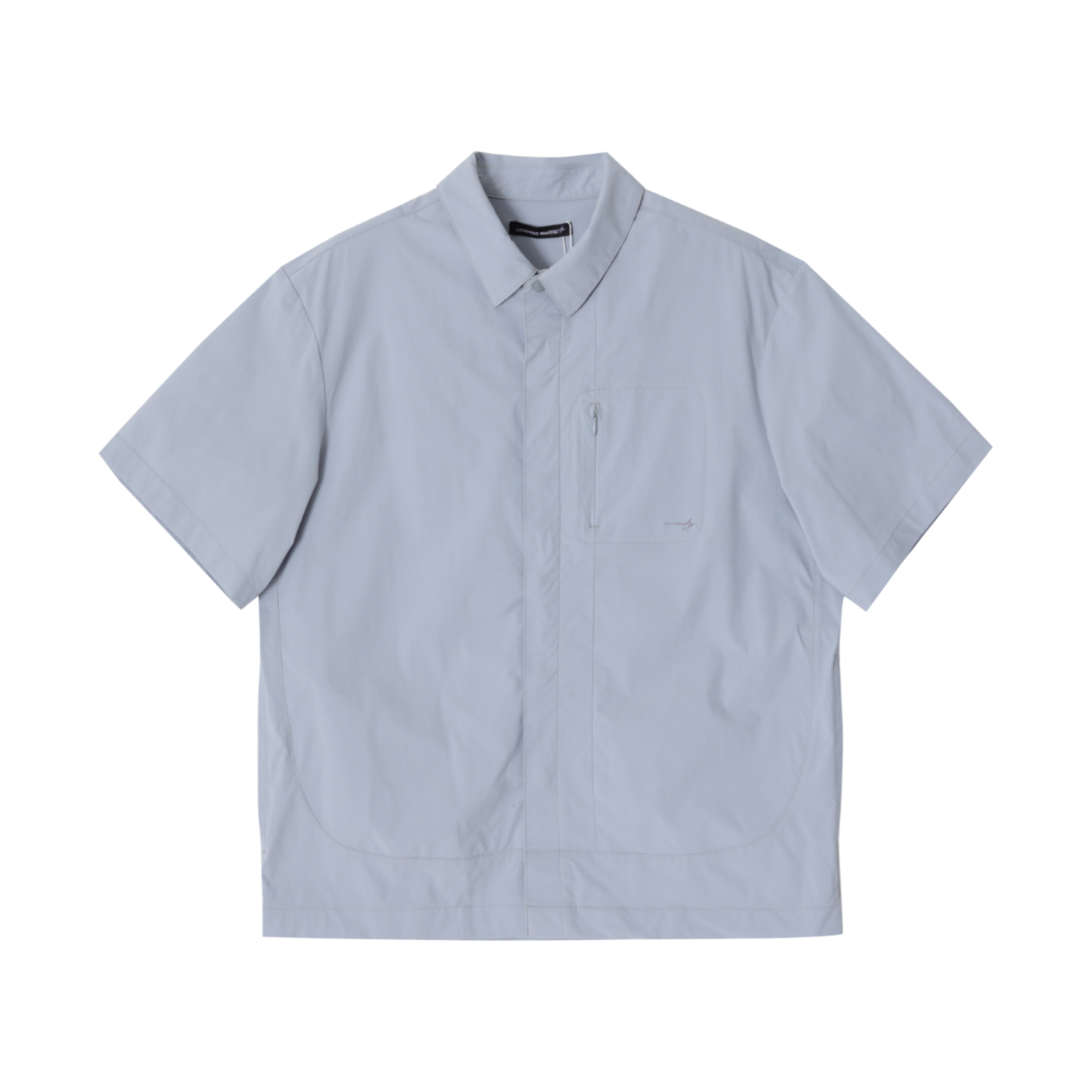 L21UNS001GRY LOCKHEED MARTIN Zipper Pocket Half Shirt Grey