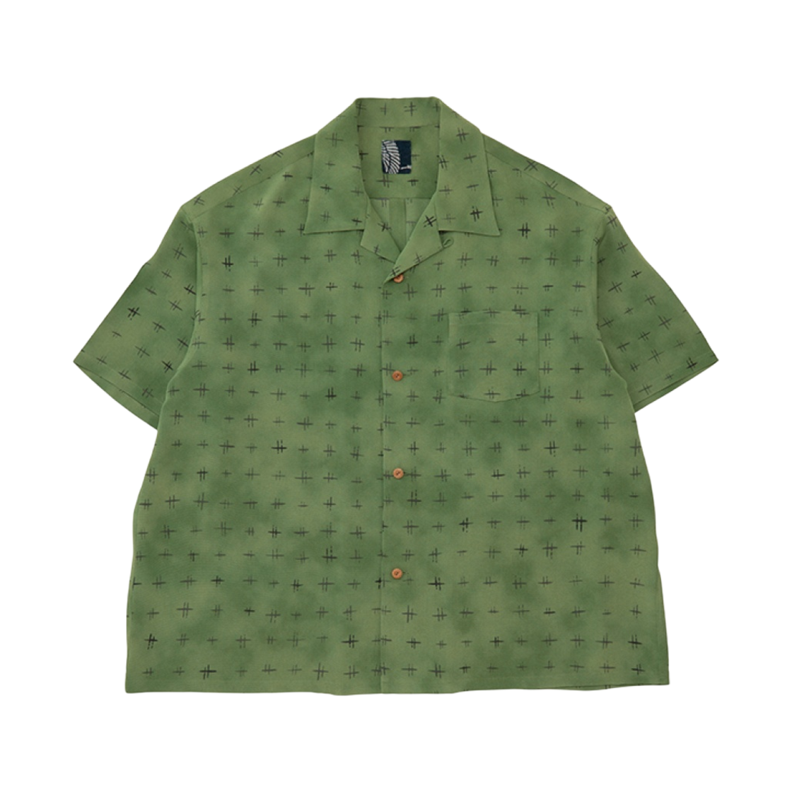 비즈빔 왈리스 실크 셔츠 숏슬리브 그린 - 23SS(Visvim Wallis Silk Shirt S/S Green - 23SS) - 1