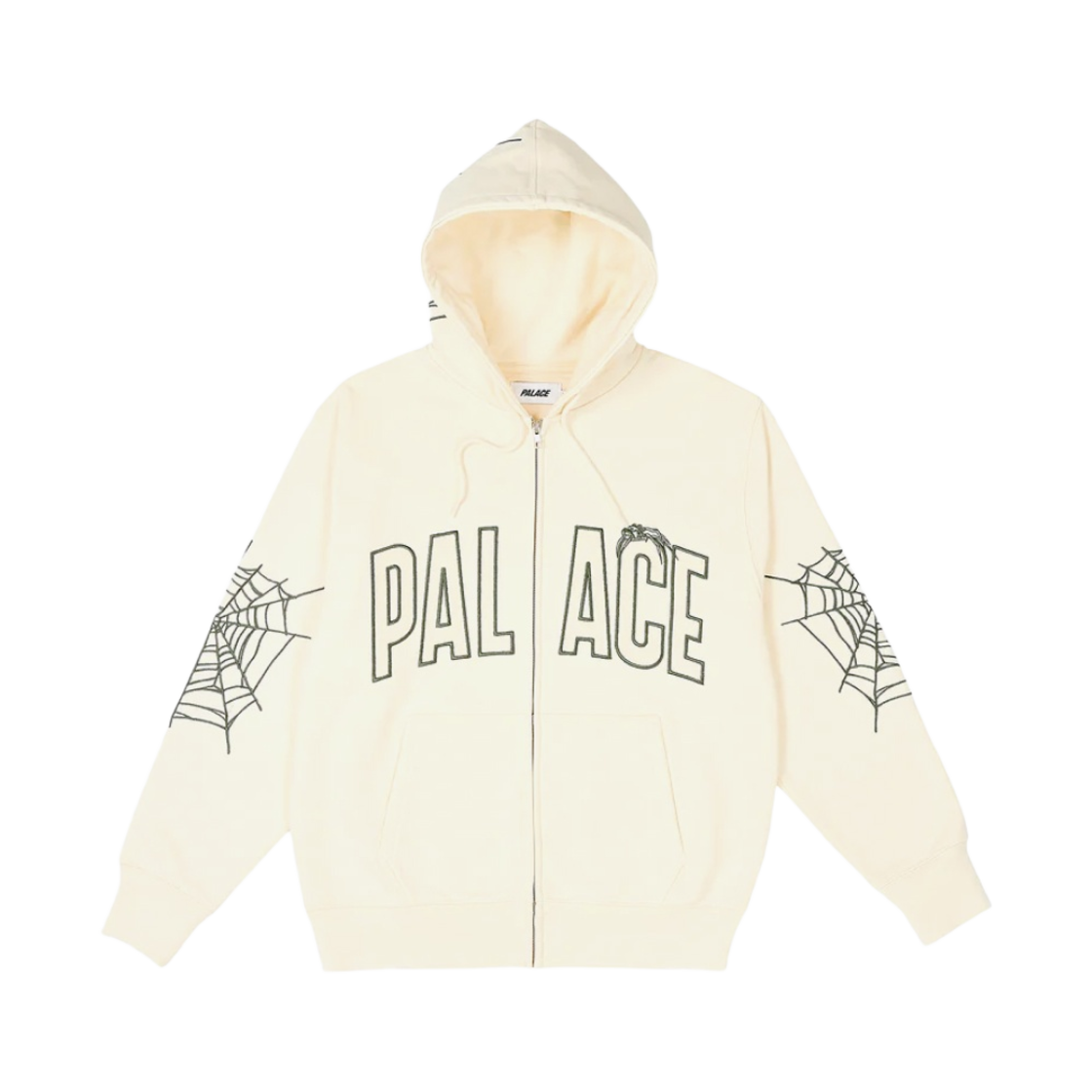 팔라스 스파이더 집업 후드 쇼크 화이트 - 23FW(Palace Spider Zip Hood Shock White - 23FW)