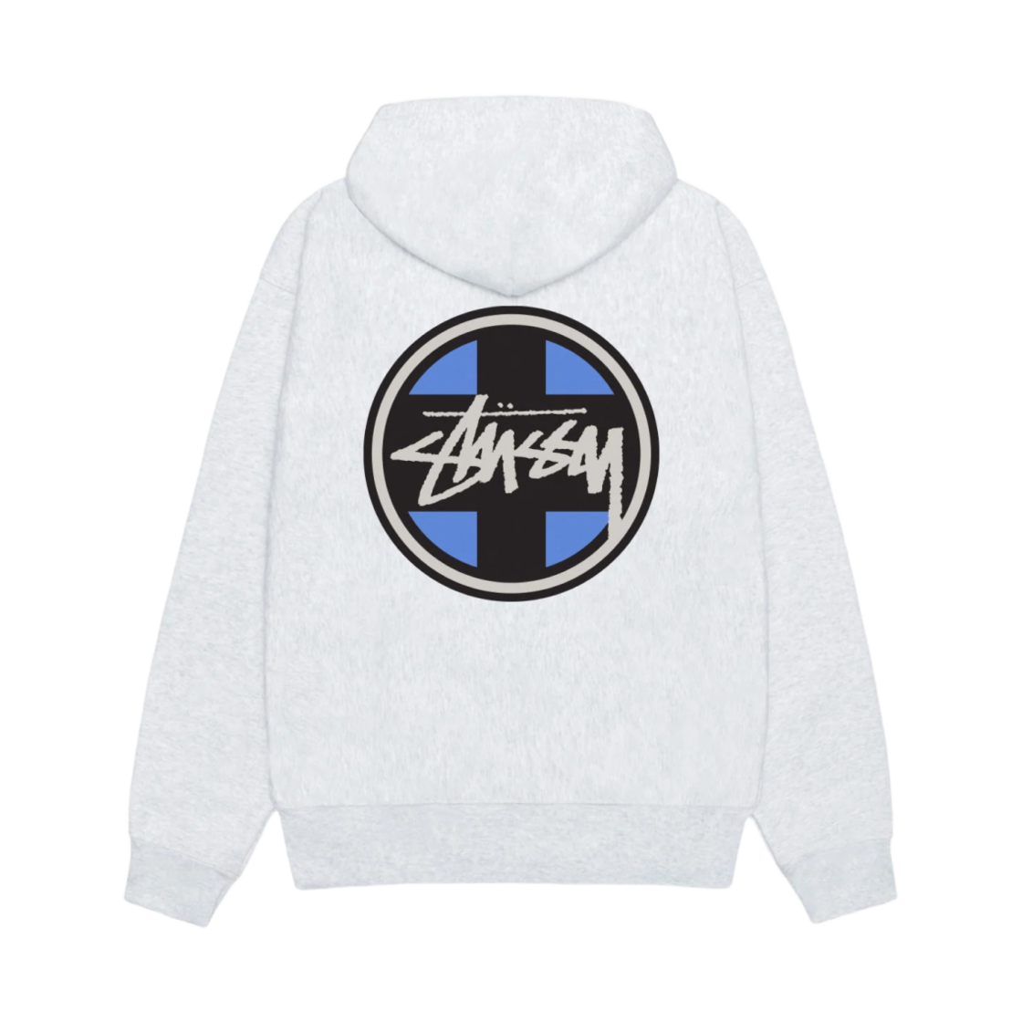 1925112 Stussy Cross Dot Hoodie Ash Heather