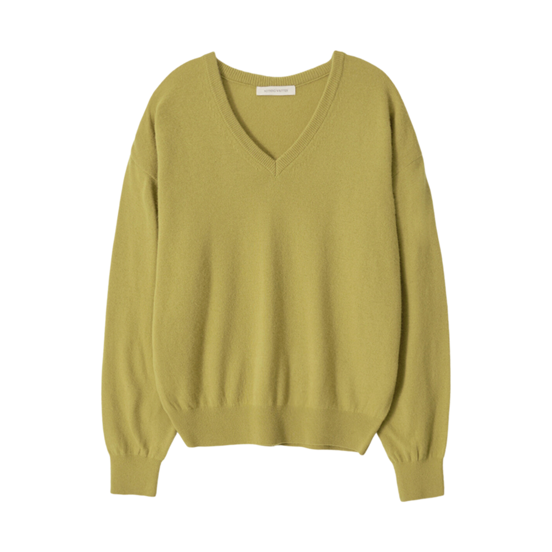 (W) 낫띵 리튼 푸노 브이넥 풀오버 니트 올리브((W) Nothing Written Puno V-Neck Pullover Knit Olive)