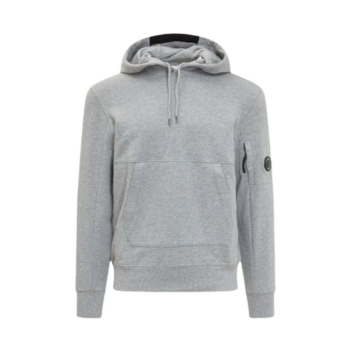18CMSS024A005086WM94 C.P. Company Diagonal Raised Fleece Hooded Sweatshirt Greystone Melange - 25SS