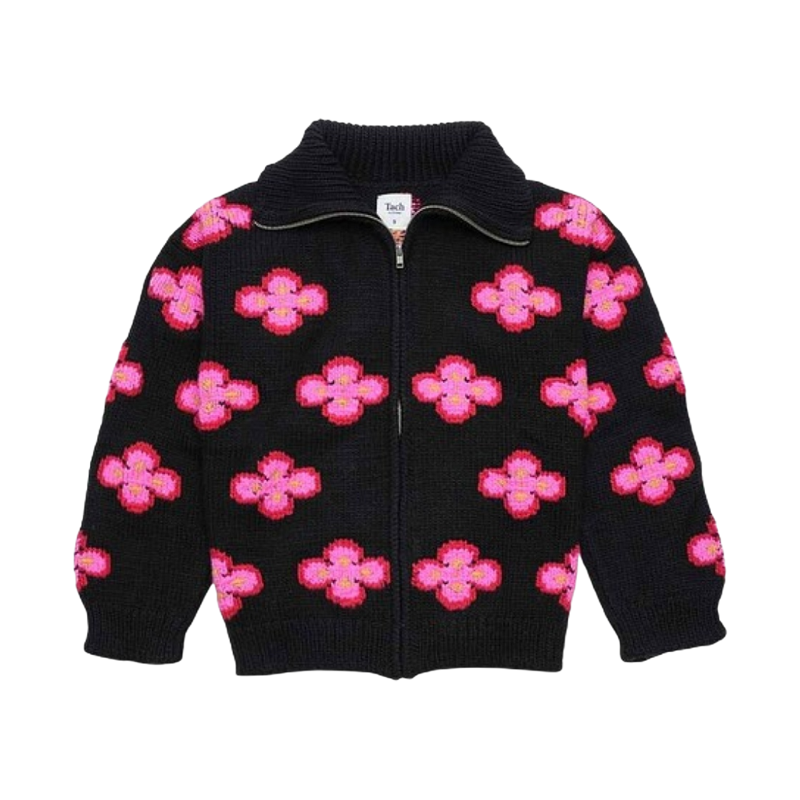 YOKO-BK (W) Tach Yoko Hand Embroiderd Cardigan Black