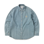 Thisisneverthat x Grateful Dead Washed Denim Shirt Light Blue