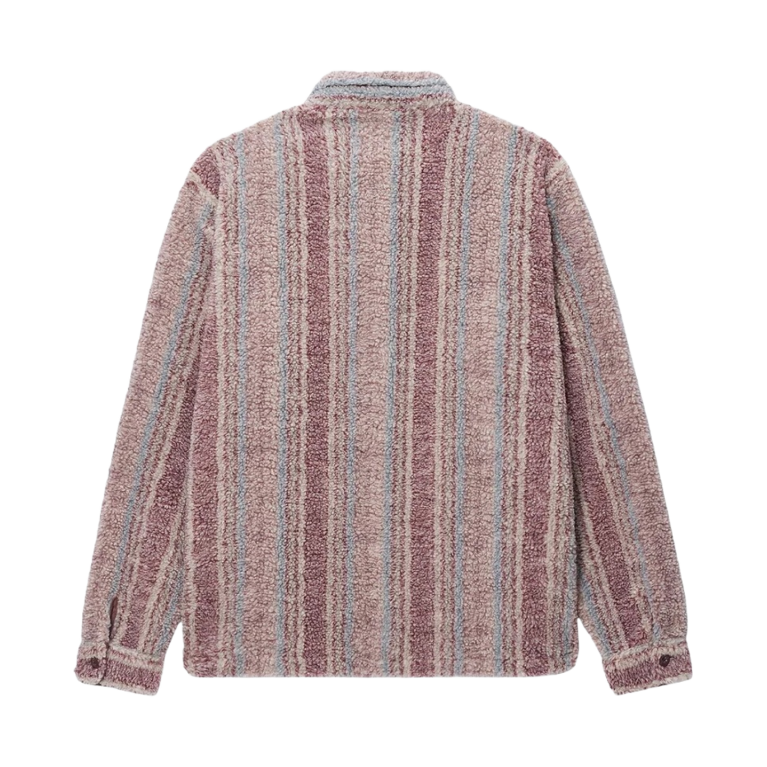스투시 스트라이프 쉐르파 셔츠 베리(Stussy Striped Sherpa Shirt Berry) - 2