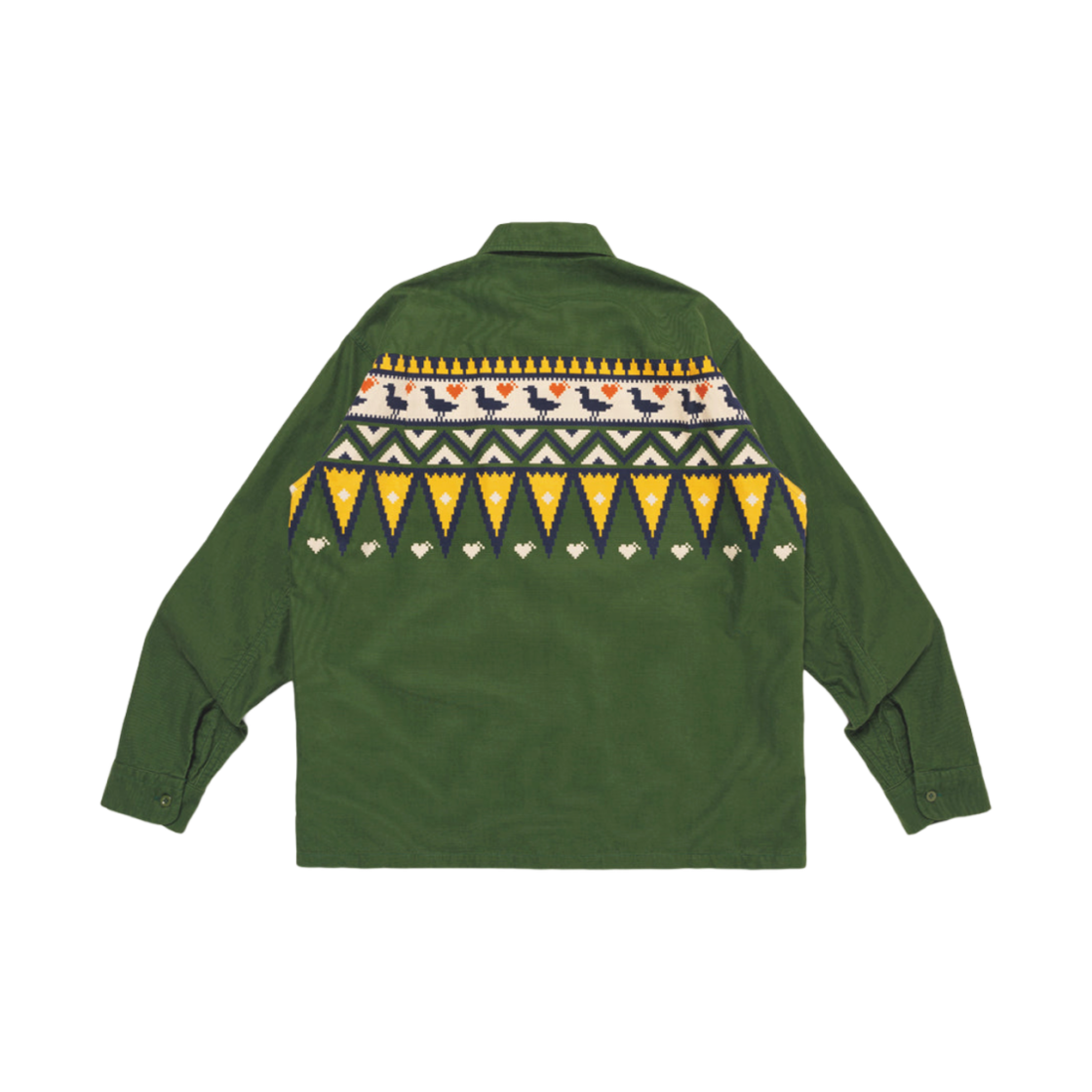 휴먼 메이드 프린트 코듀로이 셔츠 그린(Human Made Print Corduroy Shirt Green) - 2