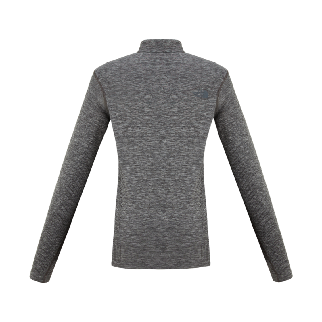 (W) 노스페이스 심프리 롱슬리브 집 티셔츠 헤더 그레이((W) The North Face Seamfree L/S Zip T-Shirt Heather Gray) - 2