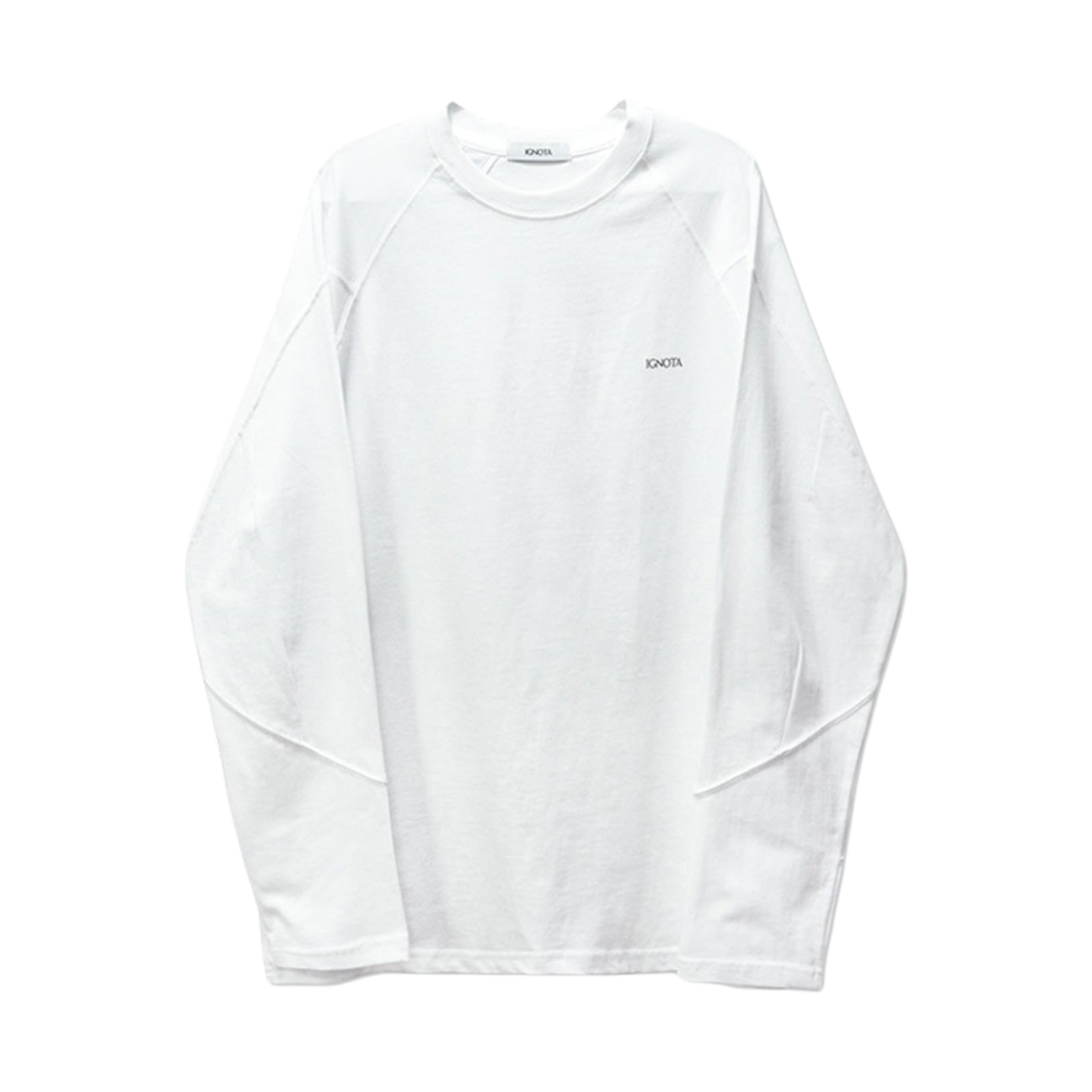 이그노타 코어:8 타입.2 워프 롱 슬리브 티셔츠 화이트