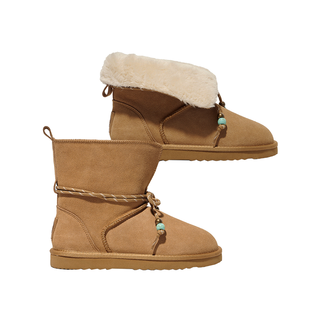 PEW4FW201ACA Phyps Dept Beads Two Way Boots Camel