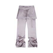 THREETOEIGHTY Satin Set Up Skirt  Pants Lavender