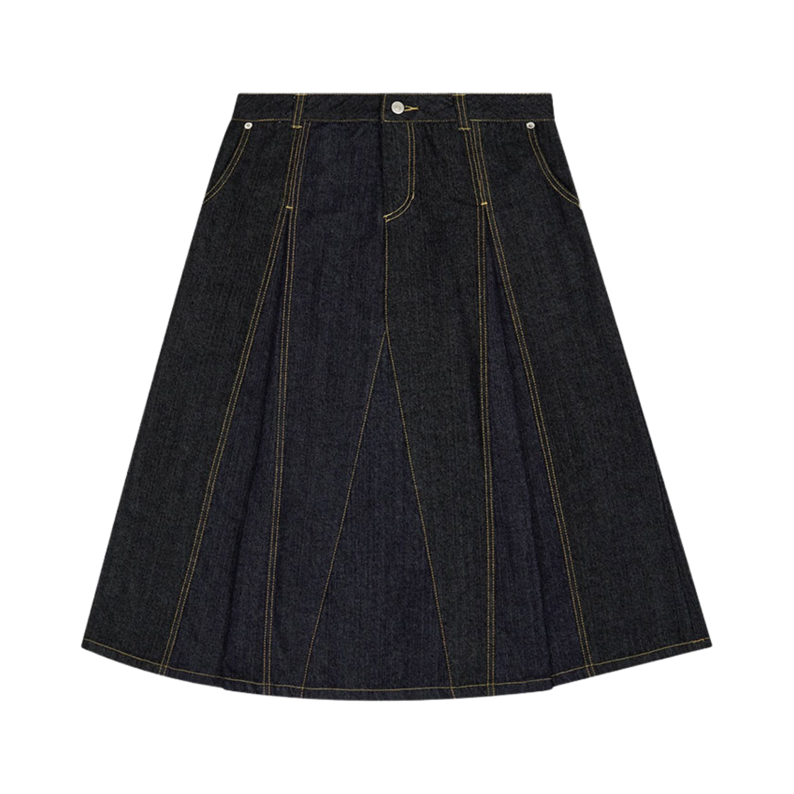 사파리스팟 투 데님 롱 스커트(Safarispot Two Denim Long Skirts)
