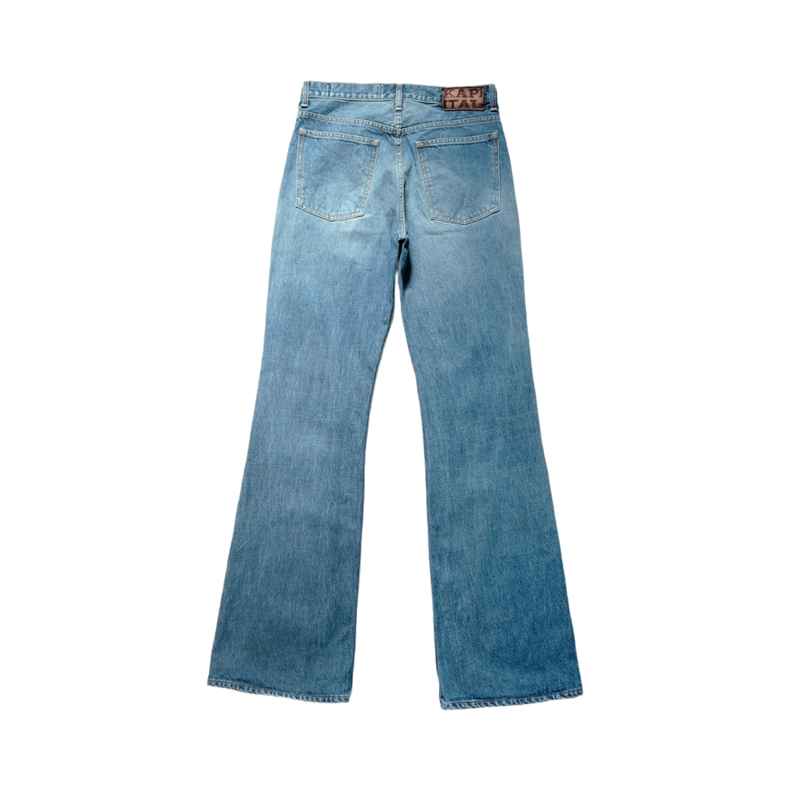 캐피탈 14온즈 데님 5P 랫 플레어 팬츠 인디고 미디움 컬러(Kapital 14 oz. Denim 5P Rat Flare Pants Indigo Medium Color) - 2