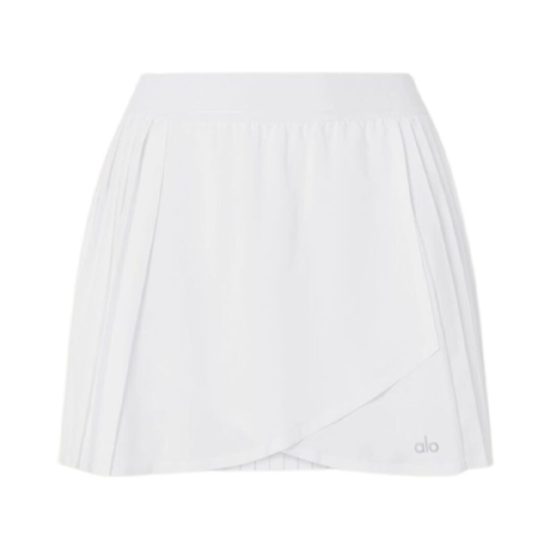 W6235R (W) Alo Yoga Aces Tennis Skirt White