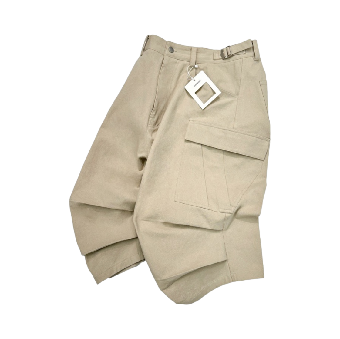 논노드 사이드 카고 쇼츠 베이지(Nonnod Side Cargo Shorts Beige)