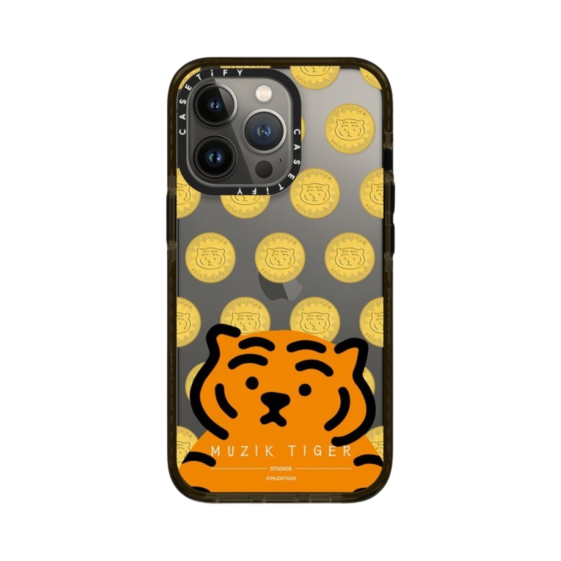 케이스티파이 x 무직타이거 아이폰 코인 임팩트 케이스 클리어 글로시 블랙(Casetify x Muziktiger iPhone Coin Impact Case Clear Glossy Black) - 4