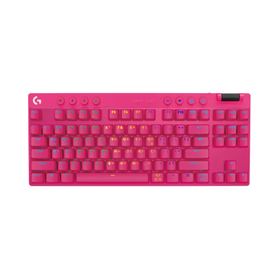 로지텍 G 프로 X TKL 라이트스피드 게이밍 키보드 핑크 (국내 정식 발매 제품)(Logitech G Pro X TKL Lightspeed Gaming Keyboard Pink (Korean Ver.))