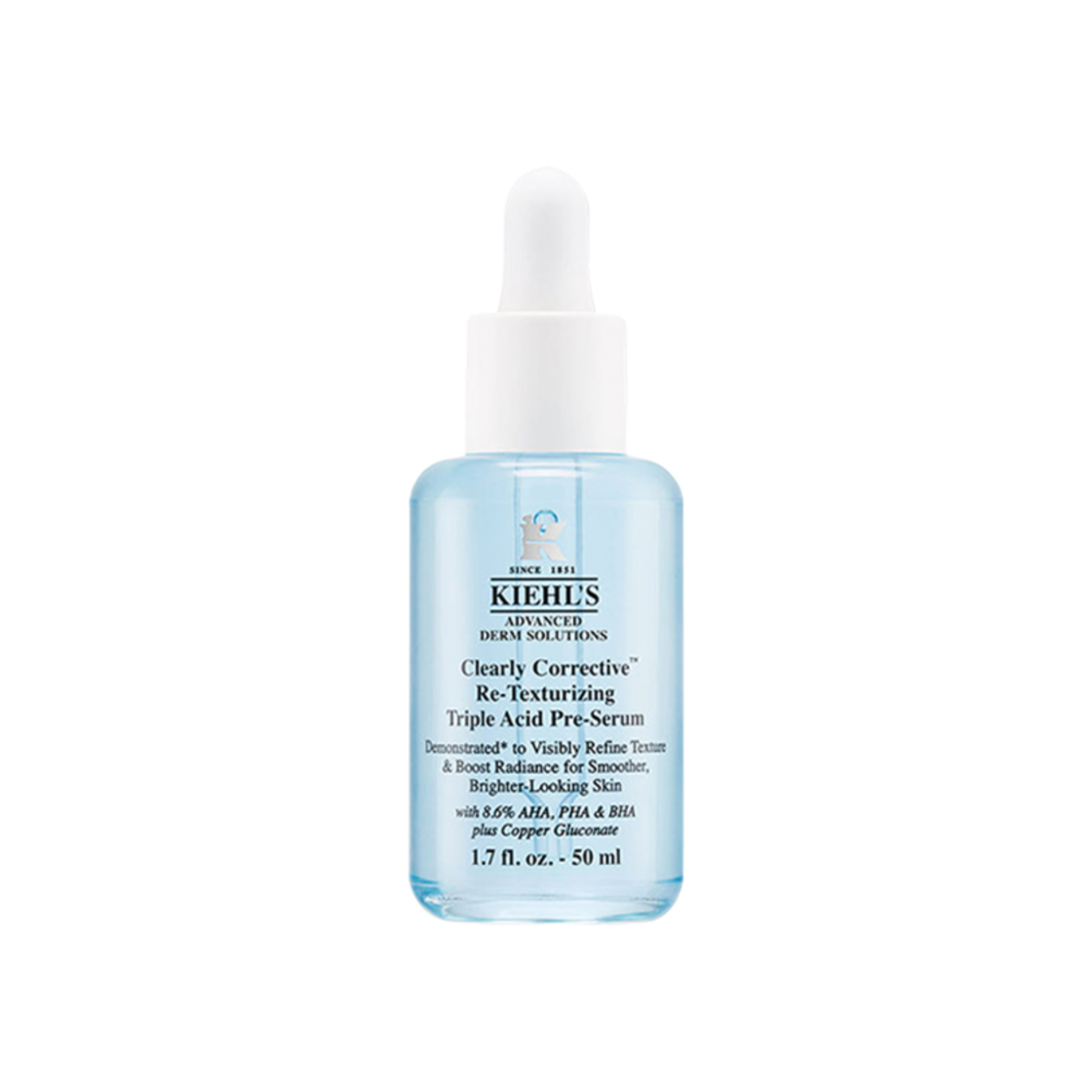 키엘 클리어리 코렉티브 데일리 리-텍스쳐라이징 트리플 에시드 필 세럼 50ml(Kiehl's Clearly Corrective Daily Re-Texturizing Triple Acid Peel Serum 50ml)