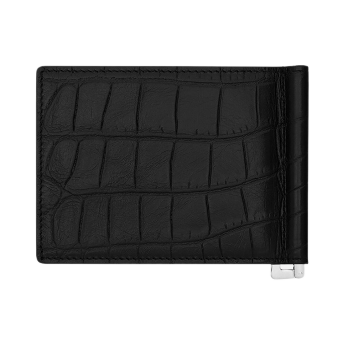 생로랑 크로커다일 엠보스드 레더 파리 빌 클립 지갑 블랙(Saint Laurent Paris Bill Clip Wallet in Crocodile Embossed Leather Black) - 3