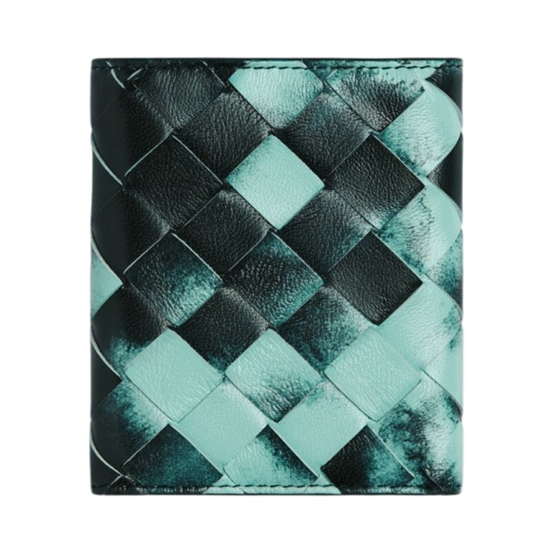 보테가 베네타 스몰 인트레치아토 트라이폴드 지퍼 지갑 셀라돈 잉크웰(Bottega Veneta Small Intrecciato Tri-Fold Zip Wallet Celadon Inkwell) - 3