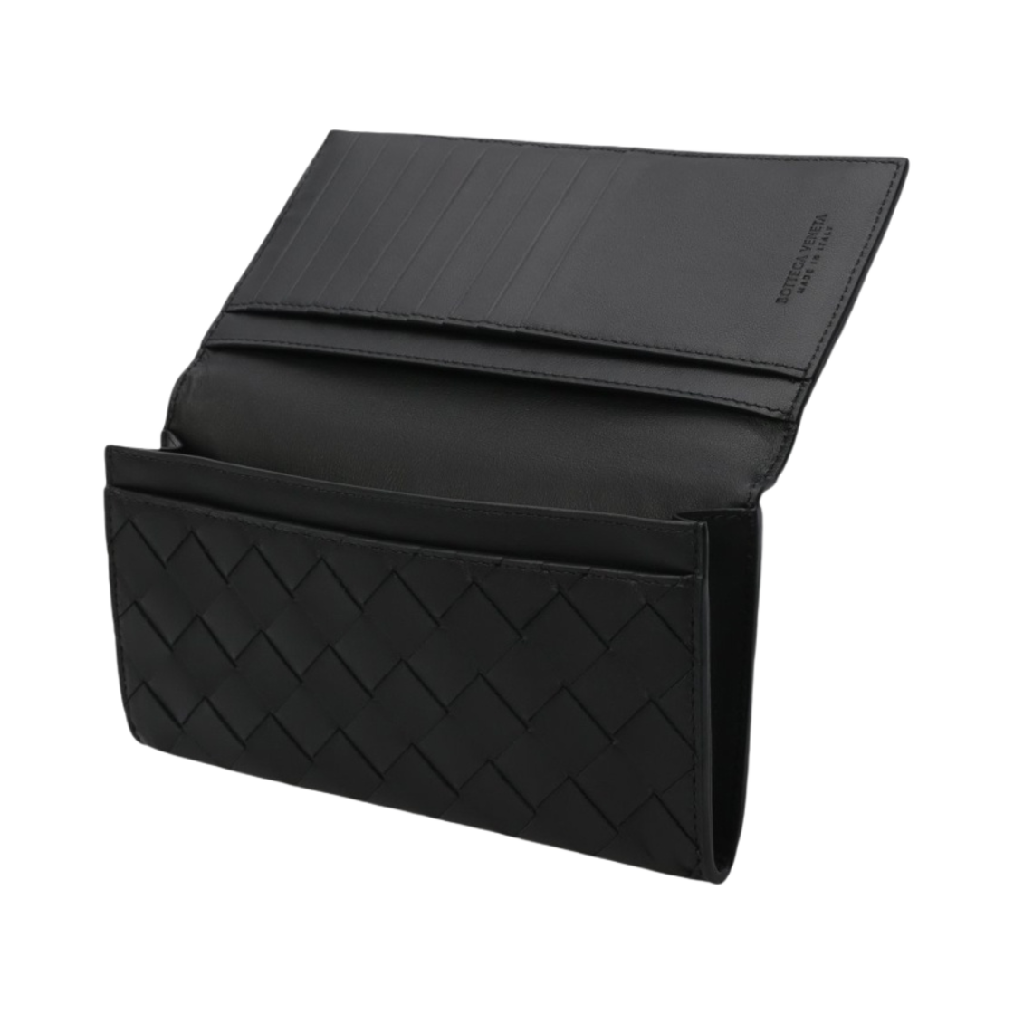 보테가 베네타 장지갑 블랙(Bottega Veneta Long Wallet Black) - 2