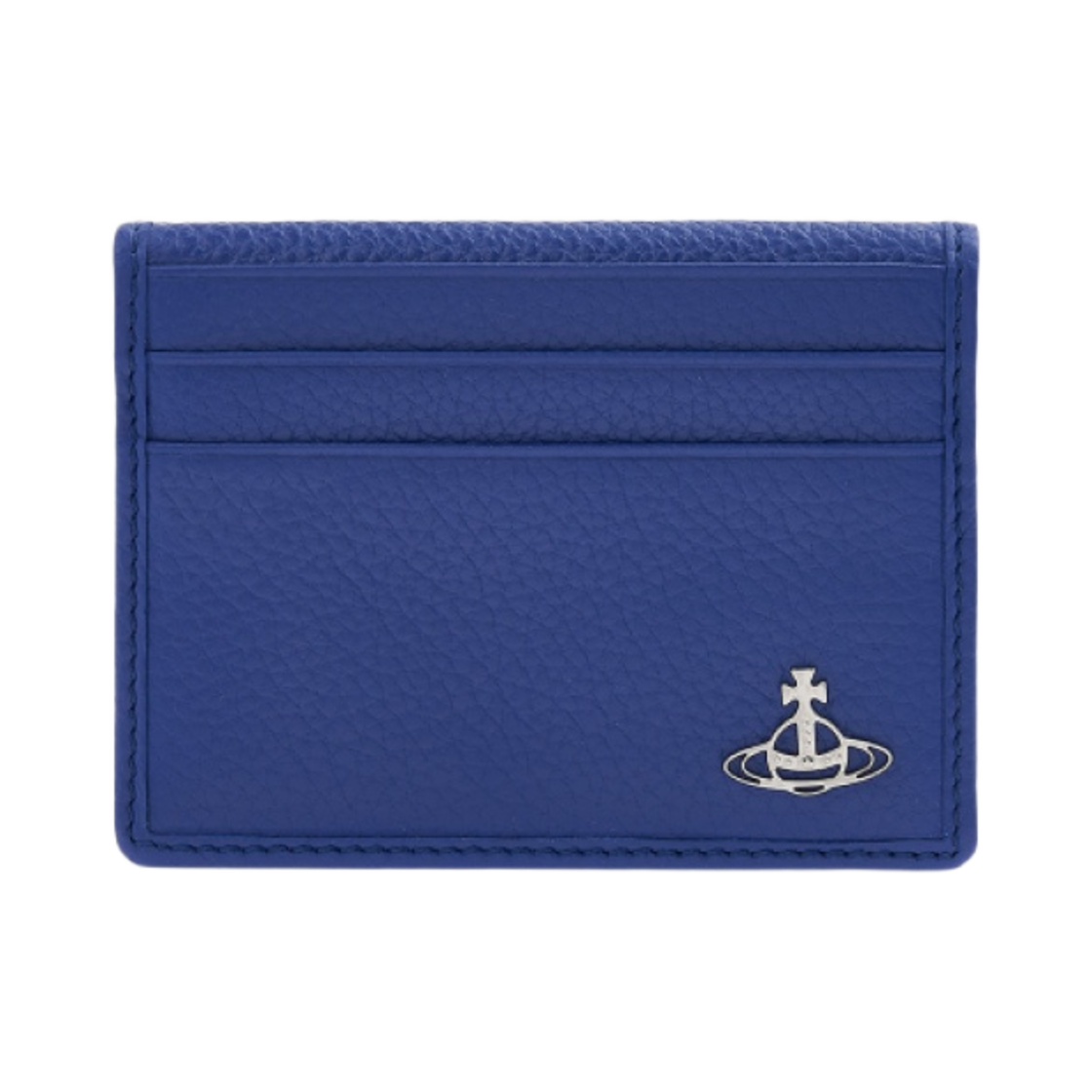 비비안 웨스트우드 그레인 레더 카드 홀더 블루(Vivienne Westwood Grain Leather Card Holder Blue) - 1