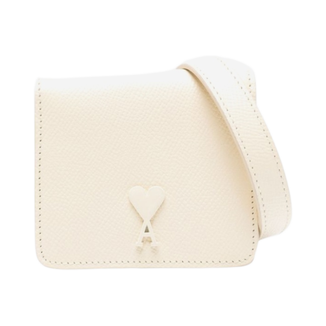 USL101-AL0036-185 AMI de Coeur Strap Card Holder Neutral