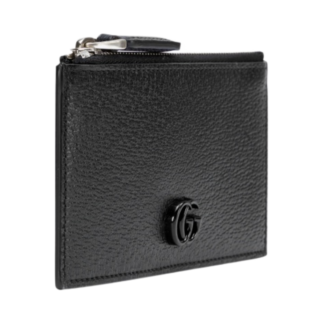 구찌 GG 마몽 집 카드 케이스 블랙 레더(Gucci GG Marmont Zip Card Case Black Leather) - 2