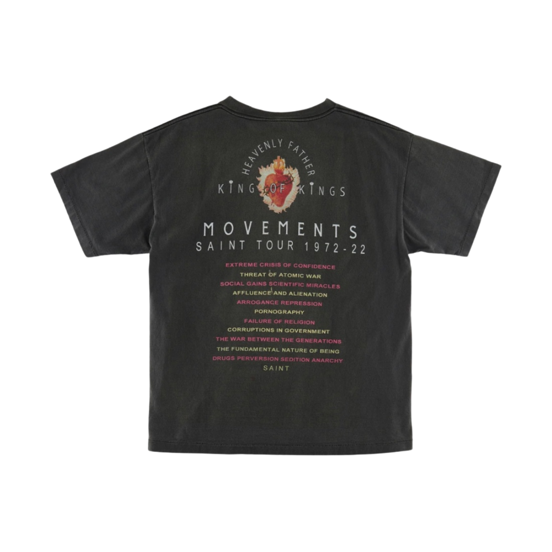 세인트 마이클 아이즈 숏슬리브 티셔츠 블랙 - 23SS(Saint Mxxxxxx Eyes S/S T-Shirt Black - 23SS) - 2