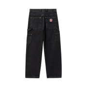 Carhartt WIP Nash Loose Fit Double Knee Pants Black Stone Washed