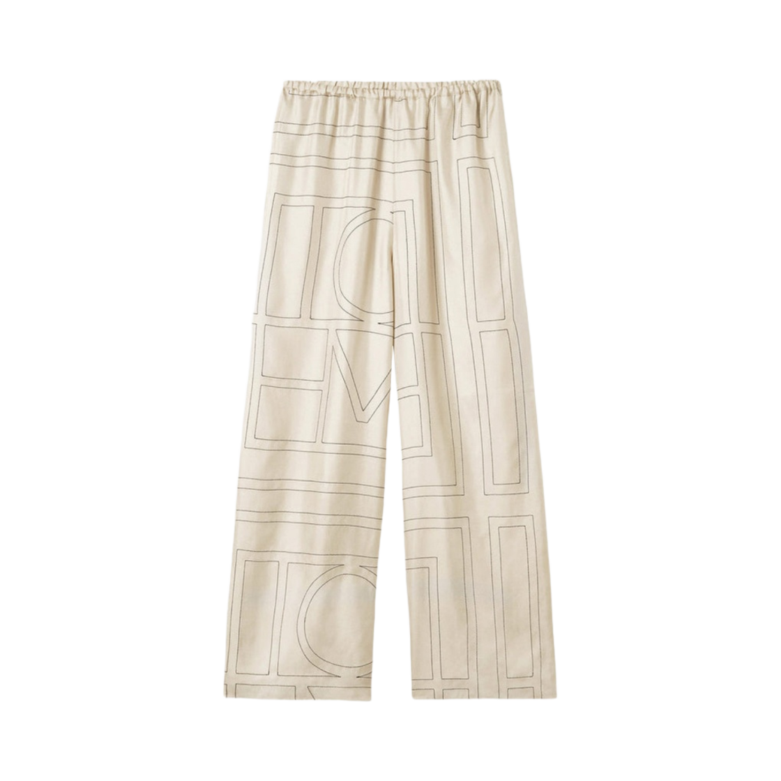 213-255-707-926 (W) Toteme Monogram PJ Bottoms Ivory