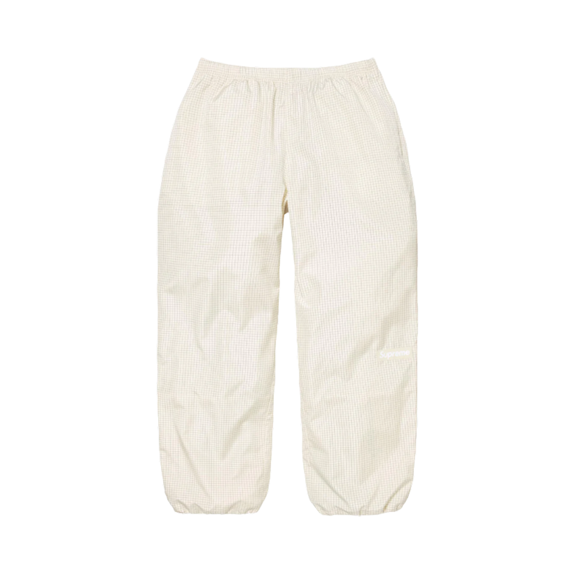 슈프림 리플렉티브 립스탑 트랙 팬츠 화이트 - 25SS