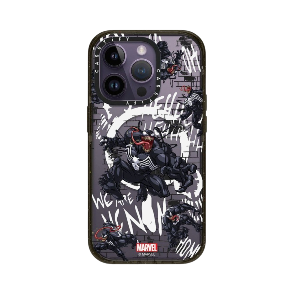 케이스티파이 x 마블 아이폰 베놈 패턴 맥세이프 임팩트 케이스 클리어 블랙(Casetify x Marvel iPhone Venom Pattern Magsafe Impact Case Clear Black) - 2