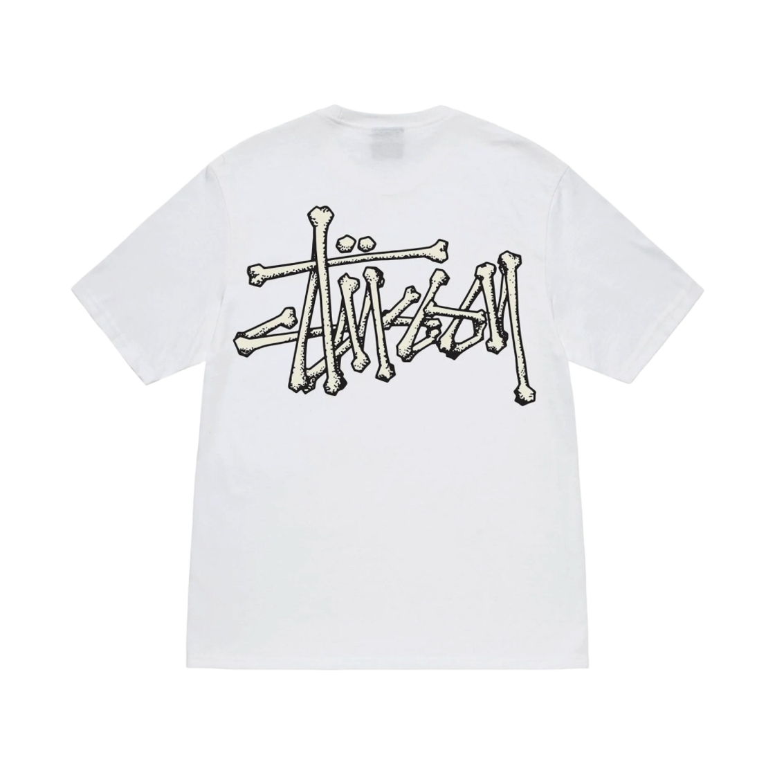 스투시 본즈 스탁 티셔츠 화이트(Stussy Bones Stock T-Shirt White)