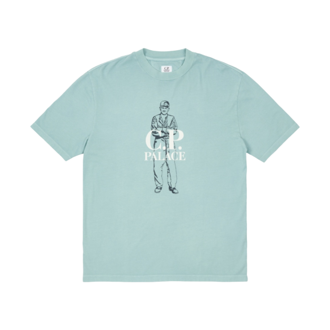팔라스 x C.P. 컴퍼니 로고 티셔츠 블루 - 22FW(Palace x C.P. Company Logo T-Shirt Blue - 22FW) - 1