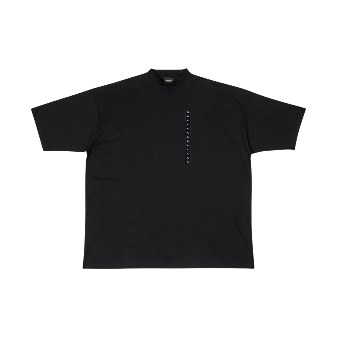 발렌시아가 사이즈 스티커 오버사이즈 티셔츠 블랙(Balenciaga Size Sticker Oversized T-Shirt Black) - 1