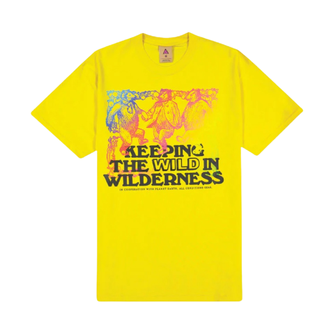 나이키 NRG ACG 키핑 와일드 숏슬리브 티셔츠 비비드 설퍼 - 아시아(Nike NRG ACG Keeping Wild SS T-Shirt Vivid Sulfur - Asia) - 1