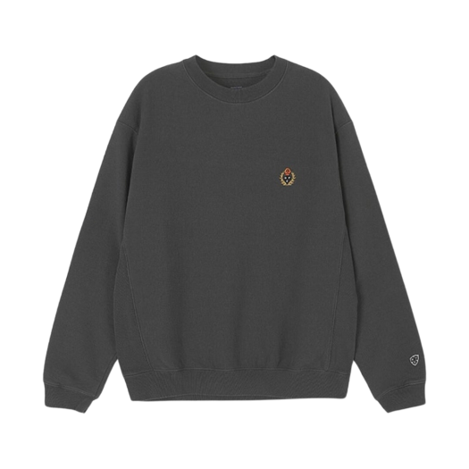 - Heritage Floss Crest 226 Reverse Crewneck Charcoal