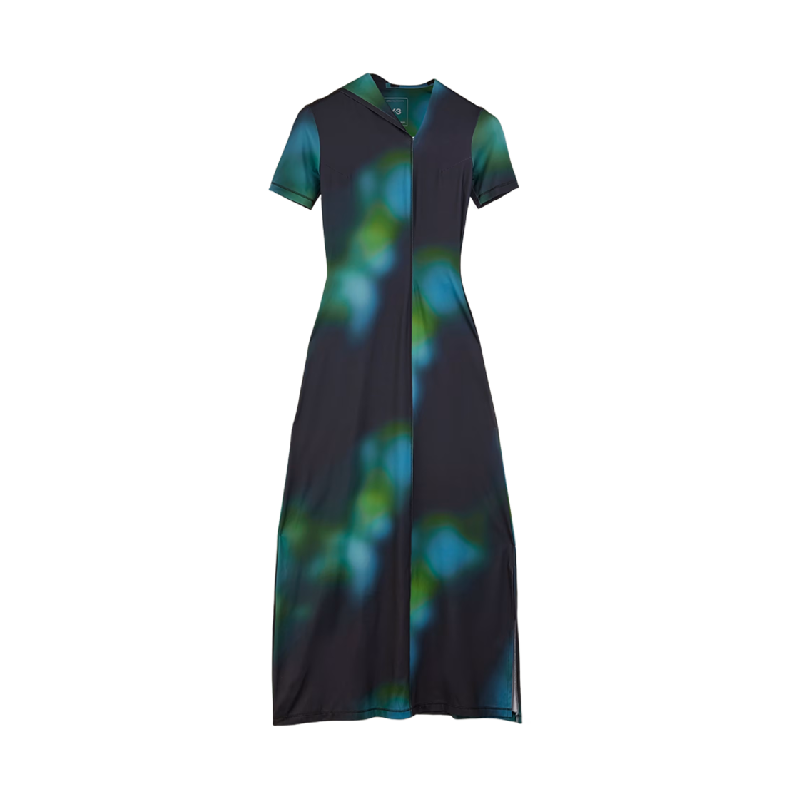 JD5819 (W) Y-3 Fitted AOP Closure Dress Multicolor