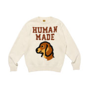 Human Made Dachs Knit Sweater White